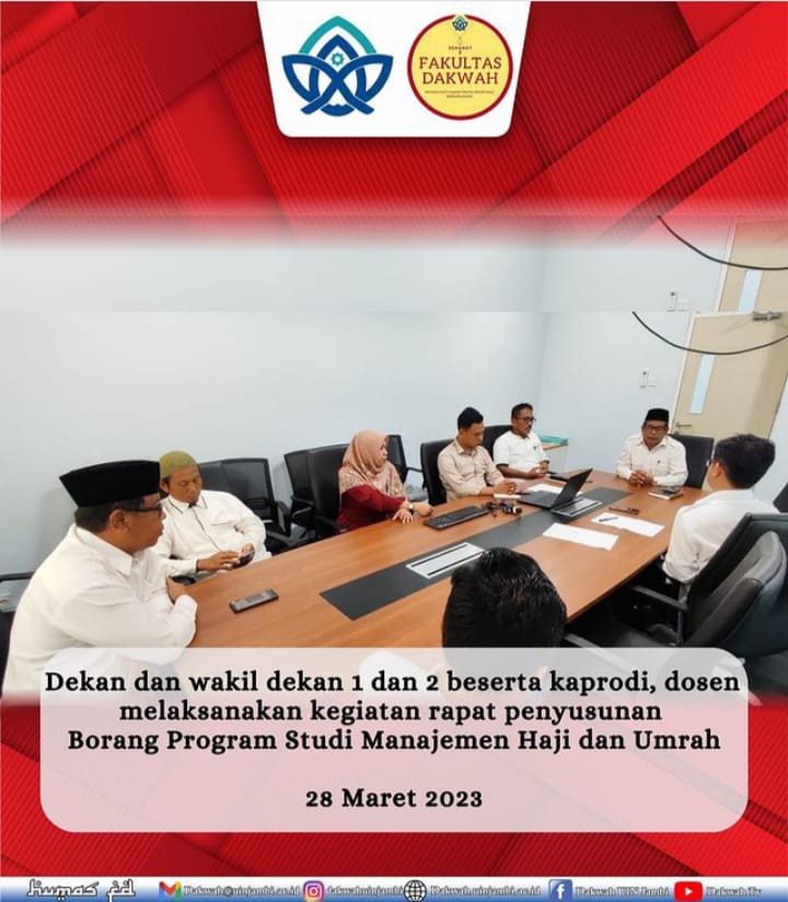 Fakultas Dakwah Gelar Rapat Penyusunan Borang Prodi Manajemen Haji dan Umroh