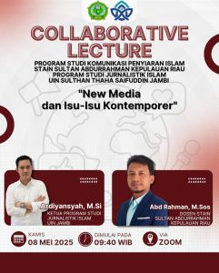 Program Studi Jurnalistik Islam UIN STS Jambi dan STAIN Sultan Abdurrahman Kepulauan Riau Gelar Collaborative Lecture Bahas Media Baru dan Isu Kontemporer